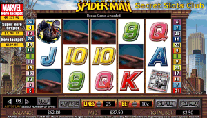 Spiderman Slot Machine - 4 x Scatter Bonus