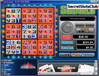Sudoku Slot Machine Re-Spin Bonus Feature