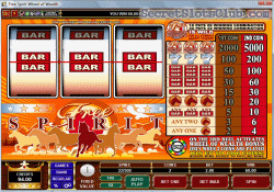 Double BAR Free Spirit Wheel of Fortune Spin