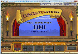 Congratulations - 100 Free Spins