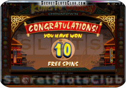 Kung Fu Monkey Free Spin Bonus