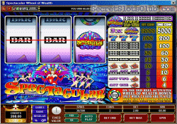 Wild BAR Spectacular Wheel of Fortune Spin