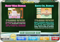 Wealth Spa bonus game start