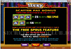 Your Lucky Day slotmachine paytable