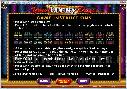 Your Lucky Day slotmachine rules