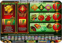 Happy Golden Ox of Happiness Paytable
