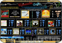Karaoke Cash Paytable