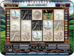 Win all bonus - Braveheart Slot Machine