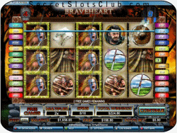 Stacked Wild Symbols - Braveheart Slot Machine