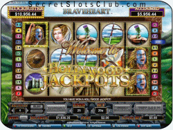 Braveheart Hollywood Jackpot Bonus