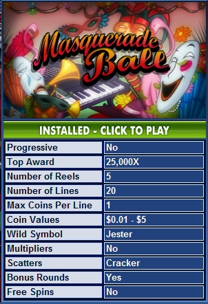 Masquerade Ball™ Slot Machine Game to Play Free in Cryptologics Online Casinos Masquerade Ball™ Slot Machine Game to Play Free in Cryptologics Online Casinos
